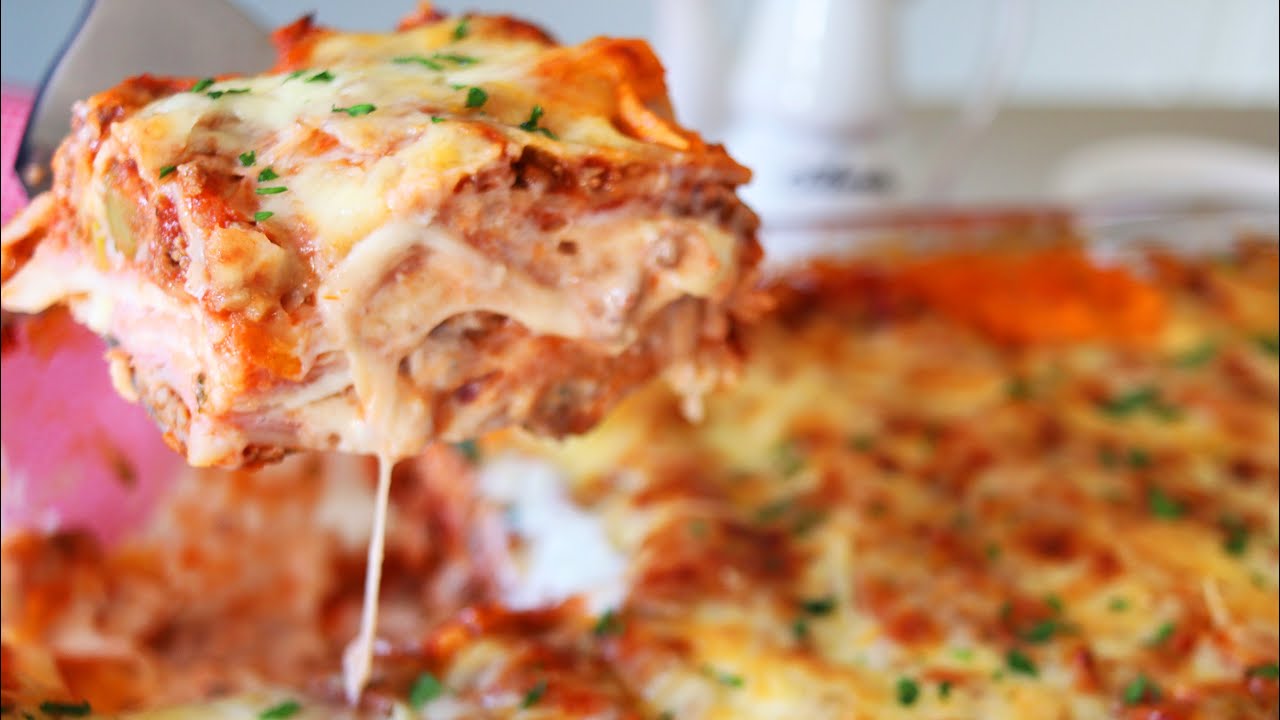 LASANHA DOIS MOLHOS BOLONHESA E MOLHO BRANCO - SUPER FÁCIL E MEGA DELICIOSO