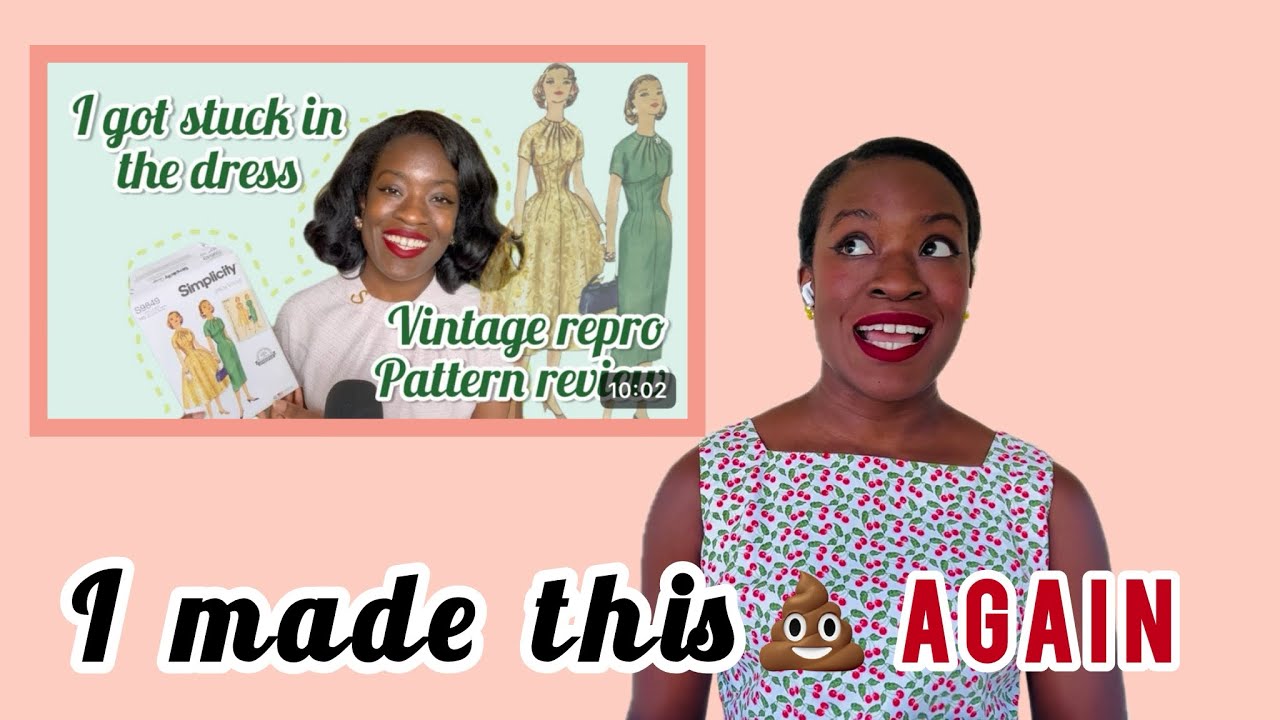 Sewing a 1950s reproduction pattern | Simplicity 9849
