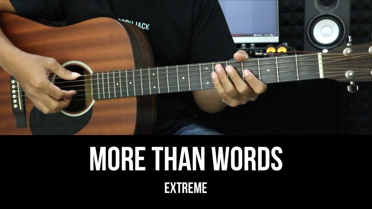 More Than Words - Extreme | EASY Guitar Tutorial with Chords / Lyrics - Guitar Lessons