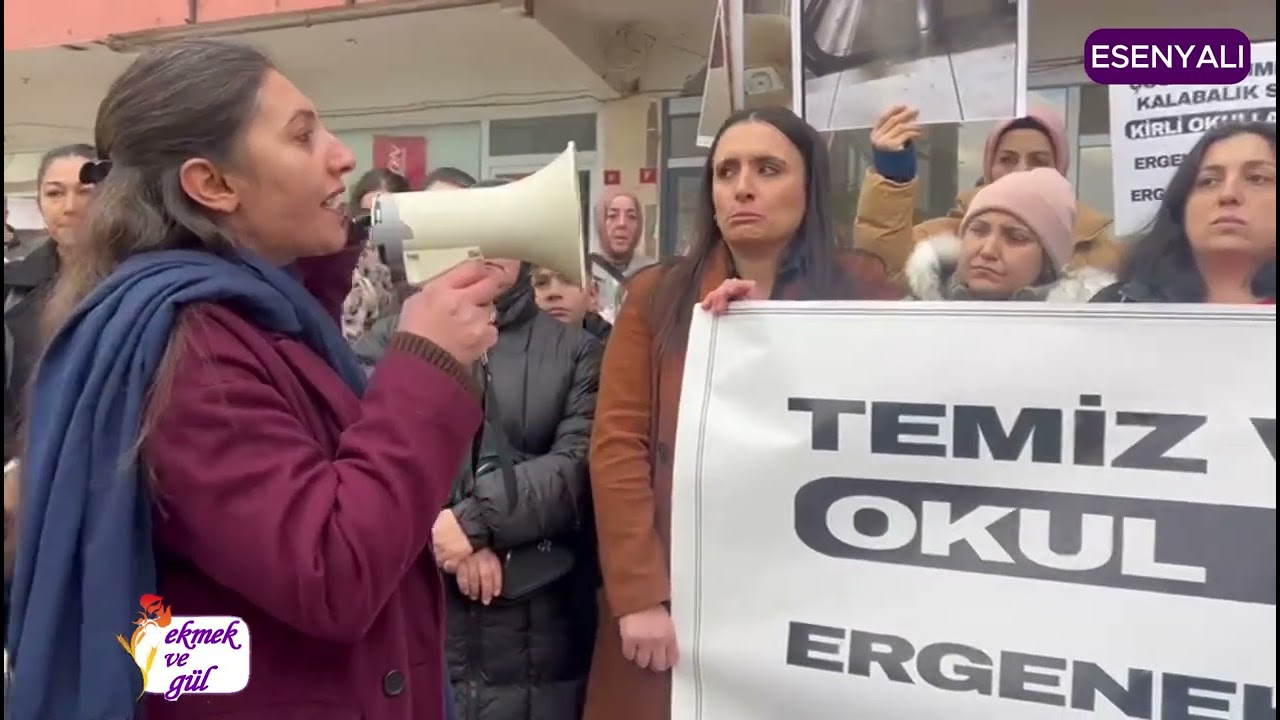 Ergenekon İlk ve Ortaokulu velileri, okul önünde basın açıklaması yaptı: 'Eğitim hakkı engellenemez'