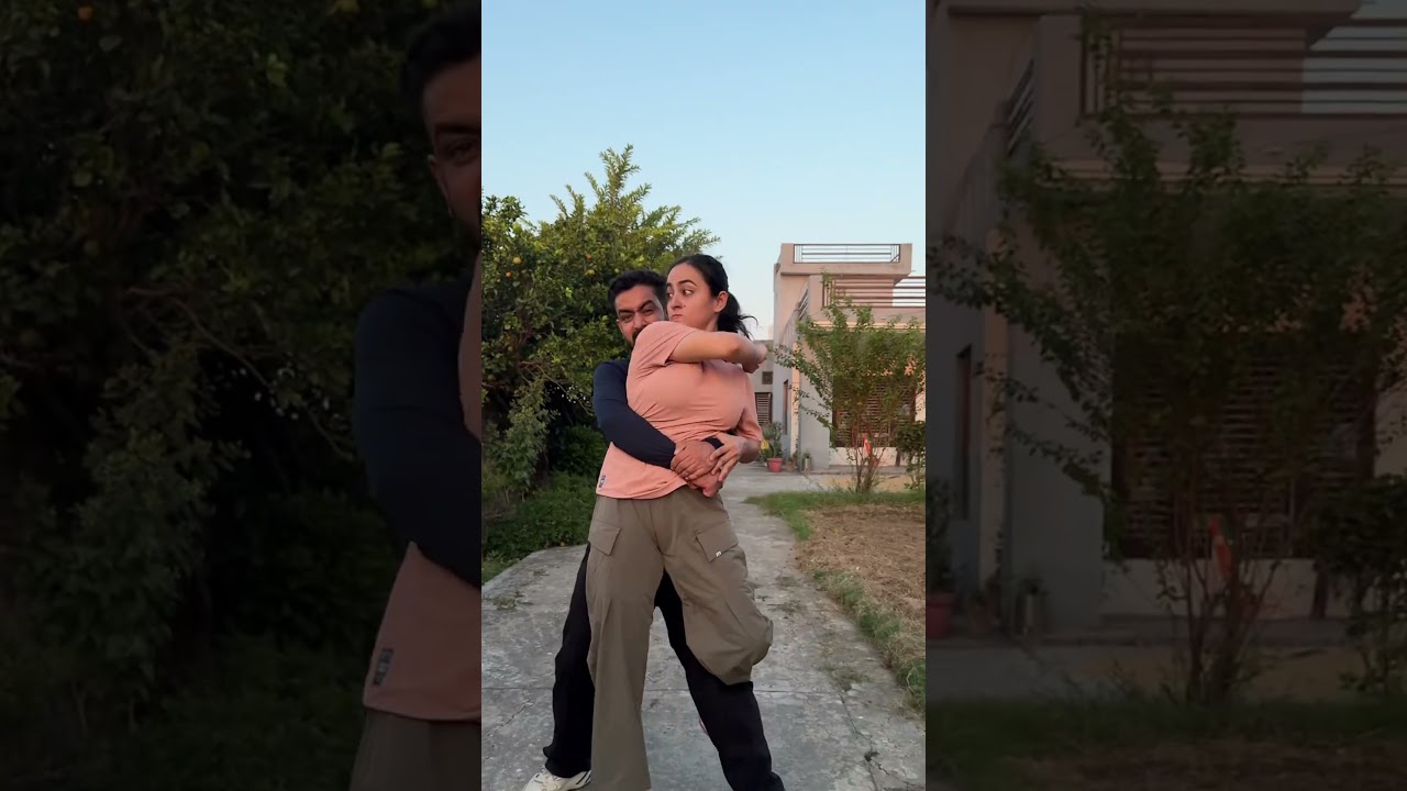 #25 when someone take you bear hug[self-defense technique against bear hug] 