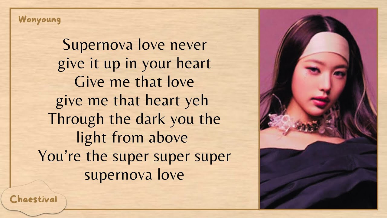 IVE - Supernova Love (Lyrics)