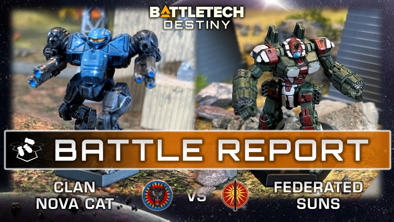 Clan Nova Cat Vs Federated Suns - Part 1 | Battletech Destiny Battle Report | Narrative Campaign