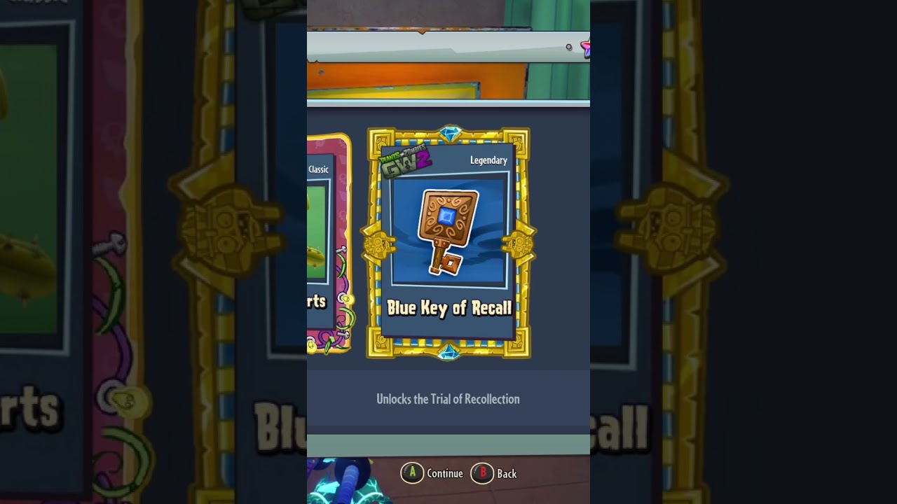 blue key of recall Plants Vs Zombies GW2, I was so shocked 