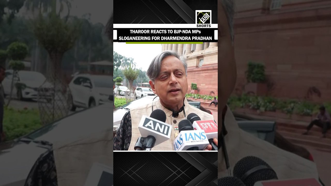 Koniecznie zobacz! Poseł Kongresu Shashi Tharoor reaguje na okrzyki posł&oacute;w BJP-NDA popierających ...