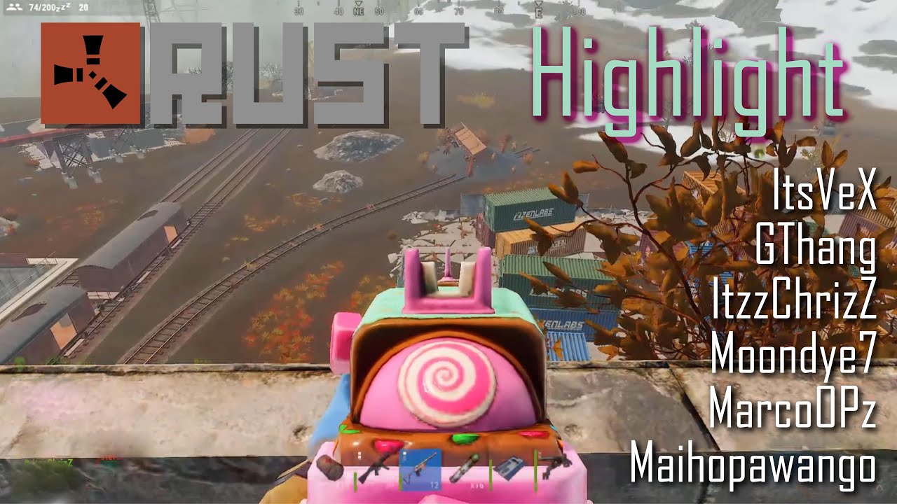 RUST Streamer-Server Highlight: Train Yard Fight w/ Moondye7, MarcoOpz, Maihopawango, itzz_chrizz