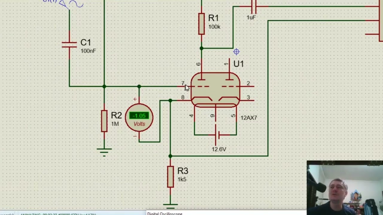 Demonstração da Importância do Capacitor de Cátodo no Pré Amplificador Valvulado