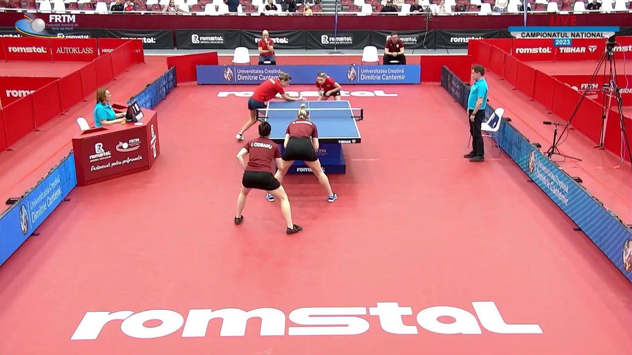 Finala dublu feminin: Bernadette Szocs/Elizabeta Samara - Adina Diaconu/Irina Ciobanu