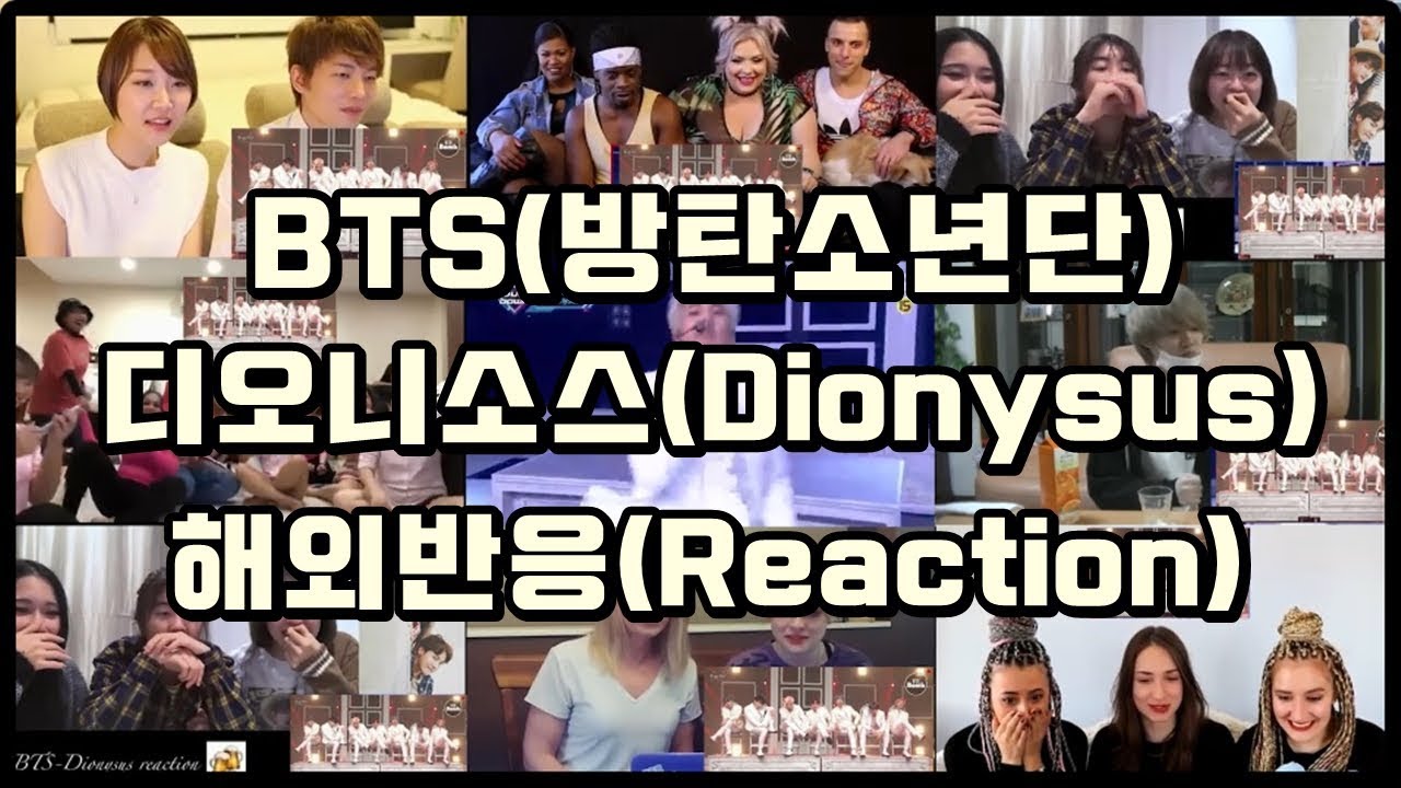 (Kpop Reaction Mashup/케이팝 해외반응) BTS(방탄소년단) - '디오니소스'(Dionysus)