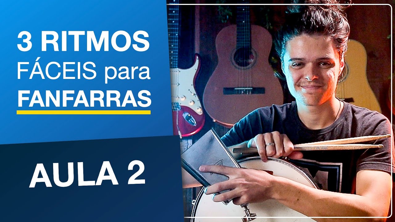 3 RITMOS FÁCEIS NA FANFARRA | AULA 2 DE FANFARRA