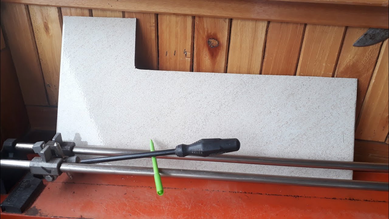 Como cortar cerâmica em L no corte reto