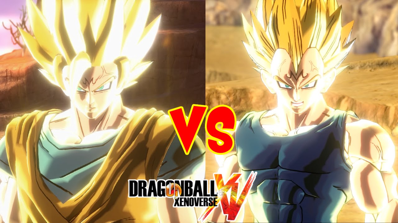 Dragon Ball Xenoverse MOD : MAJIN GOKU VS MAJIN VEGETA ! LOS RIVALES SUPER SAIYAJINS POSEIDOS  !