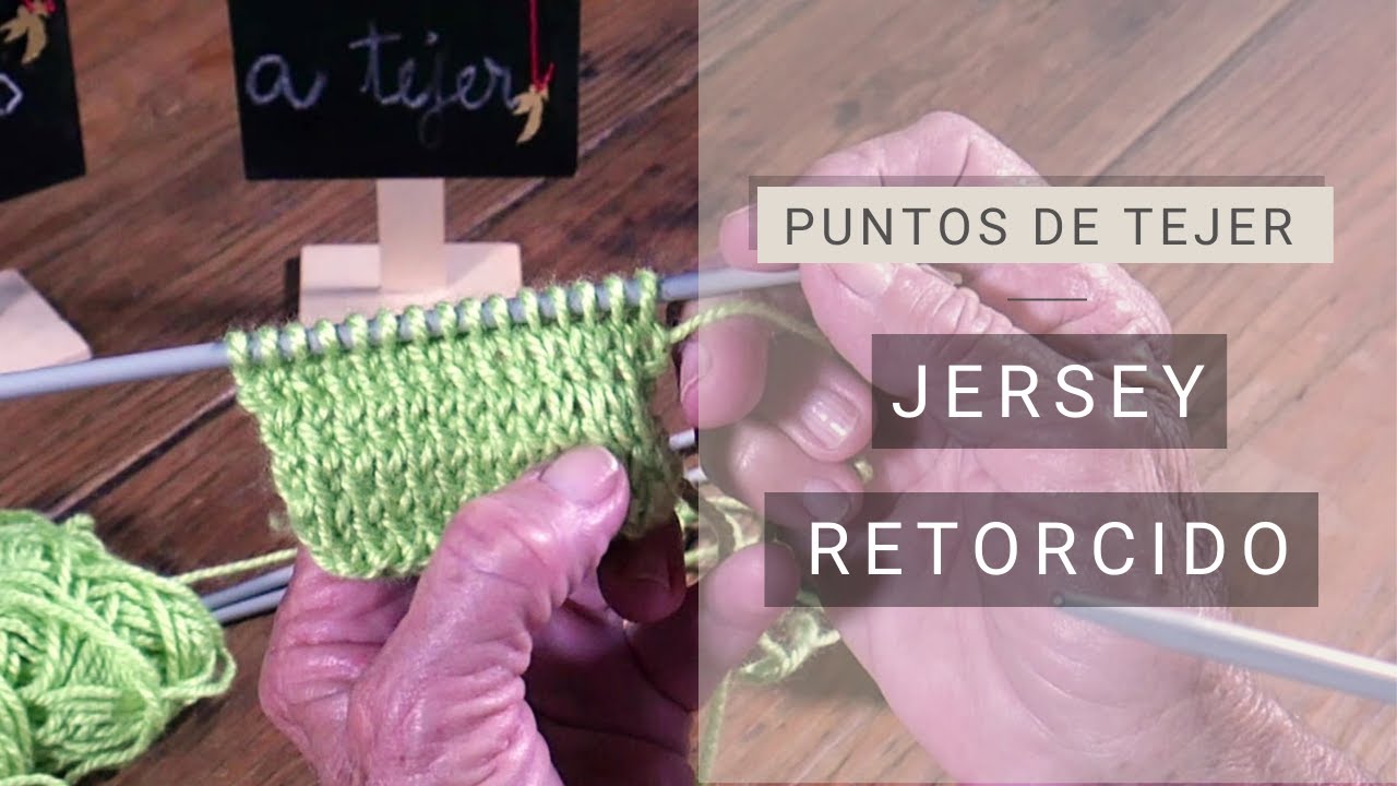 Puntos de #tejer dos agujas ➜ Jersey y Santa Clara retorcidos ➜ Técnicas y secretos para tejer bien