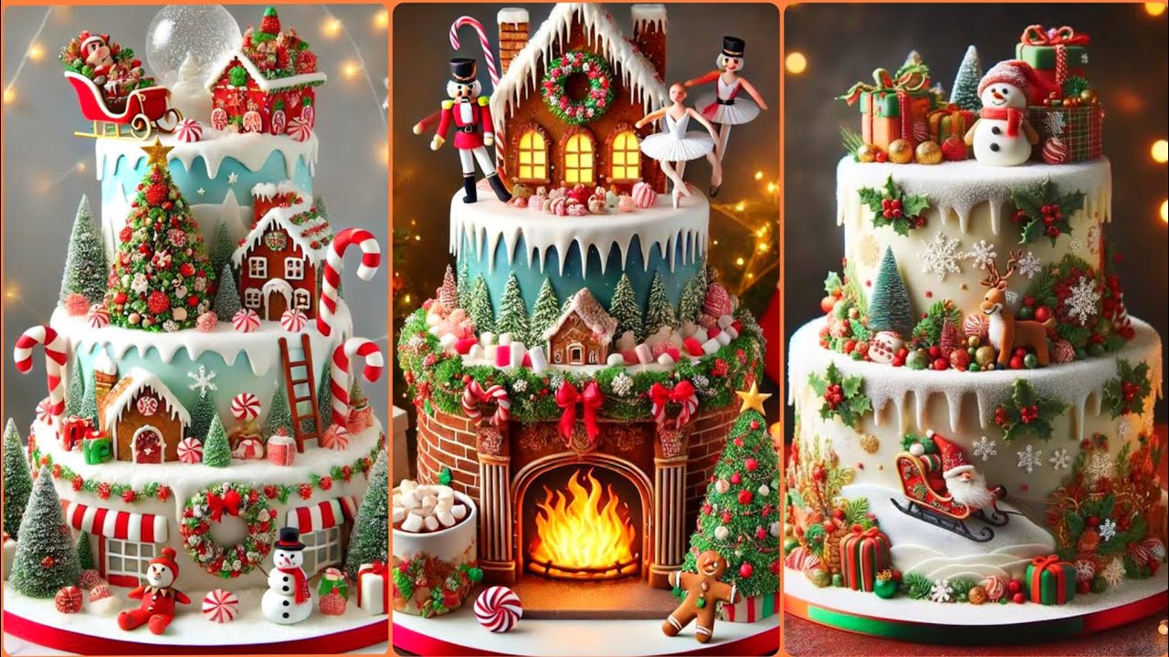 Elevate 2025 This Christmas With Storytelling Beautiful 😍 Very Style Christmas Cakes 🍰 I'des