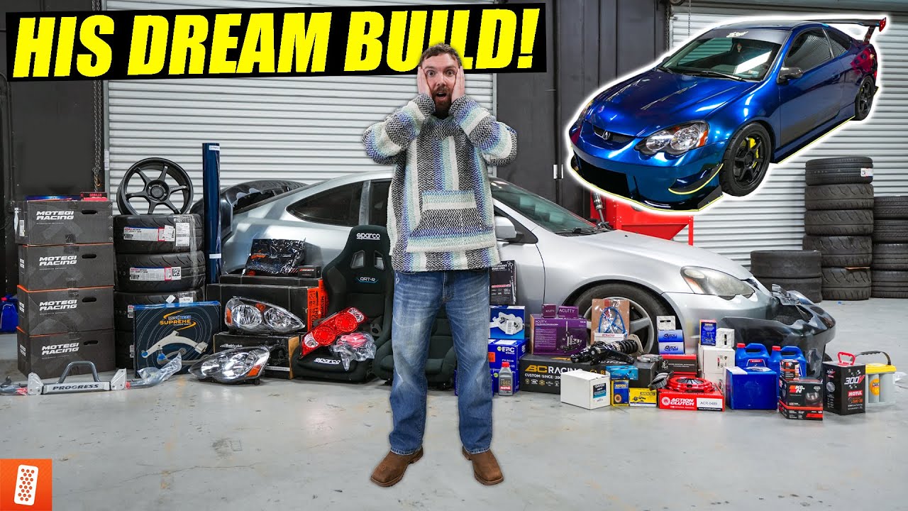 Surprising our SUBSCRIBER with his DREAM CAR BUILD! (Full Transformation) : 2003 Acura RSX Type - S!