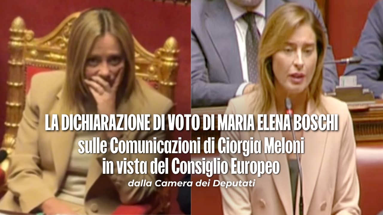 L'intervento di Maria Elena Boschi alla Camera sulle Comunicazioni di Giorgia Meloni | 22/10/2025