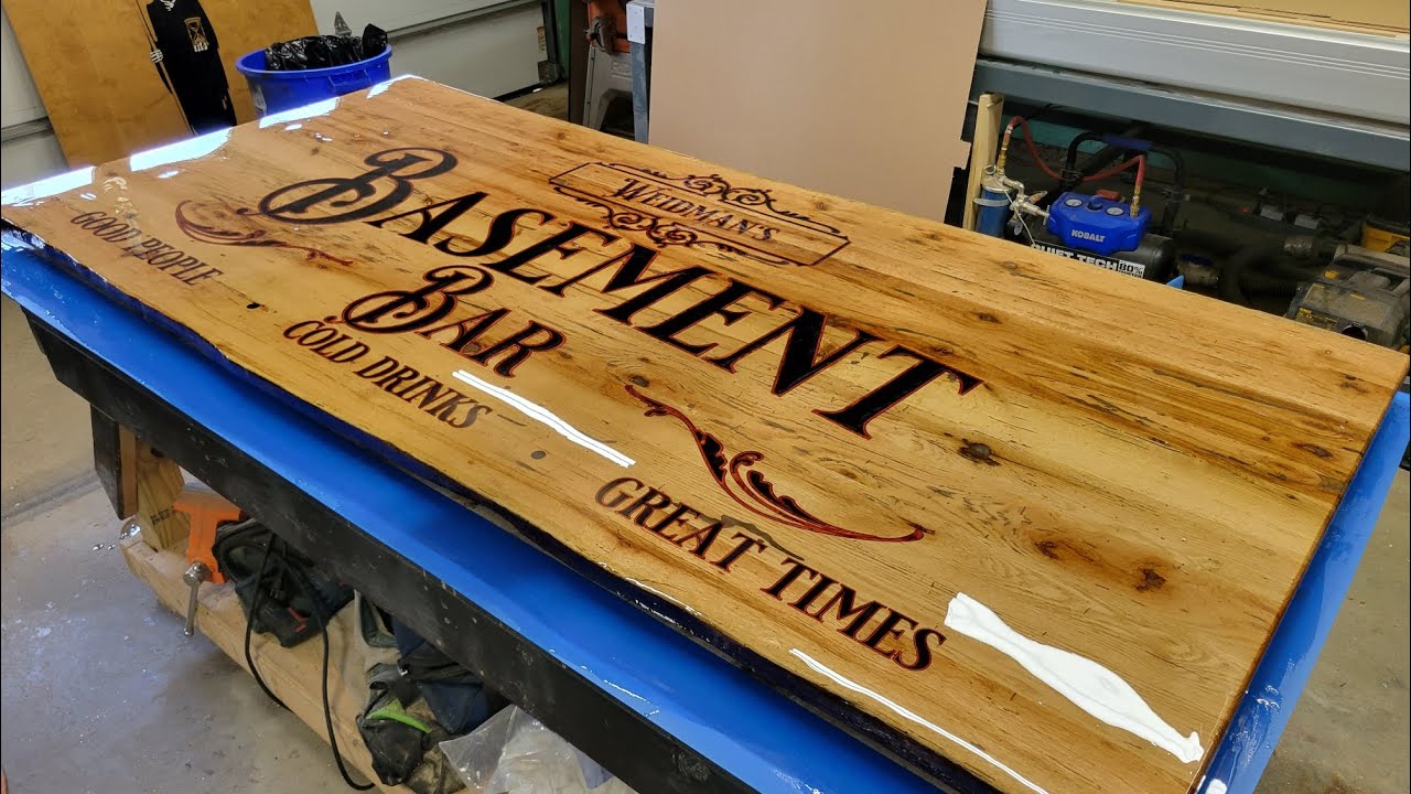 4x8 Epoxy Inlay Bar Island Top