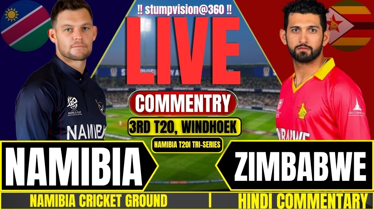 🔴LIVE: Namibia vs Zimbabwe Live | NAM vs ZIM Live Score & Commentary | T20I Tri-Series 2026