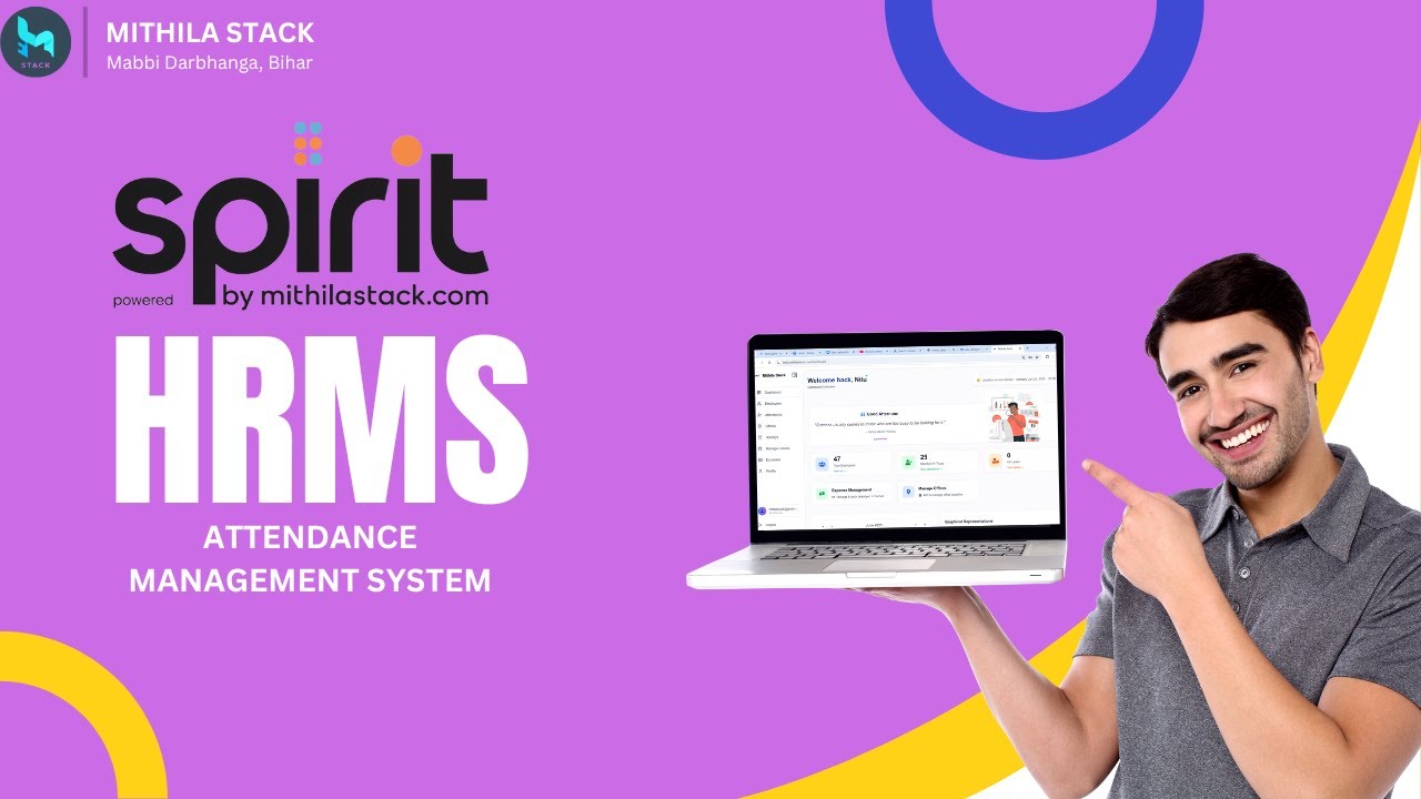 HRMS Dashboard &ndash; Attendance Management software | MithilaStack HRMS