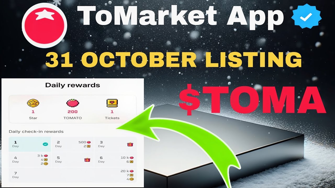🚨 ToMarket App  Airdrop - 31 October Listing - Earn upto 10 k+🍅 Daily