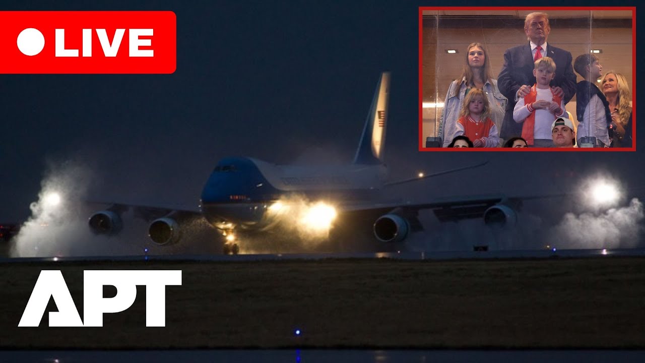 LIVE | Air Force One Departs Palm Beach After Trump Attends College Football Championship | APT