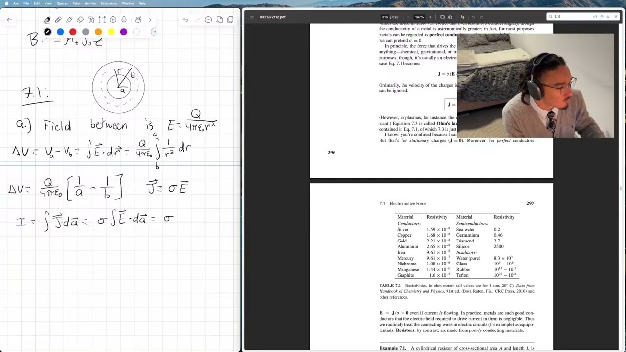 Aidan Andrews | studying for final exams | Physics, robotics, AI | Day 1