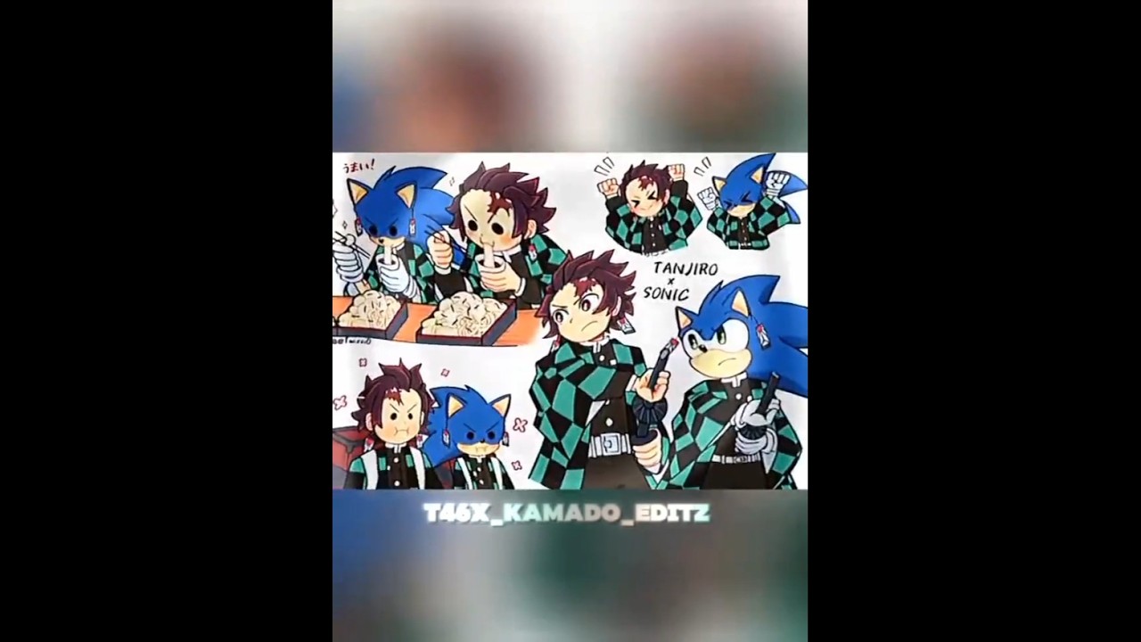 Demon slayer👺X Sonic the hedgehog🦔🦊 