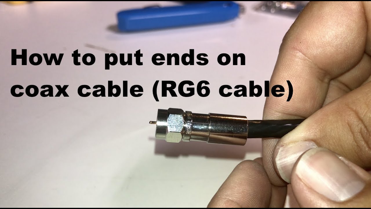 Как подсоединить концы коаксиального кабеля (RG6)