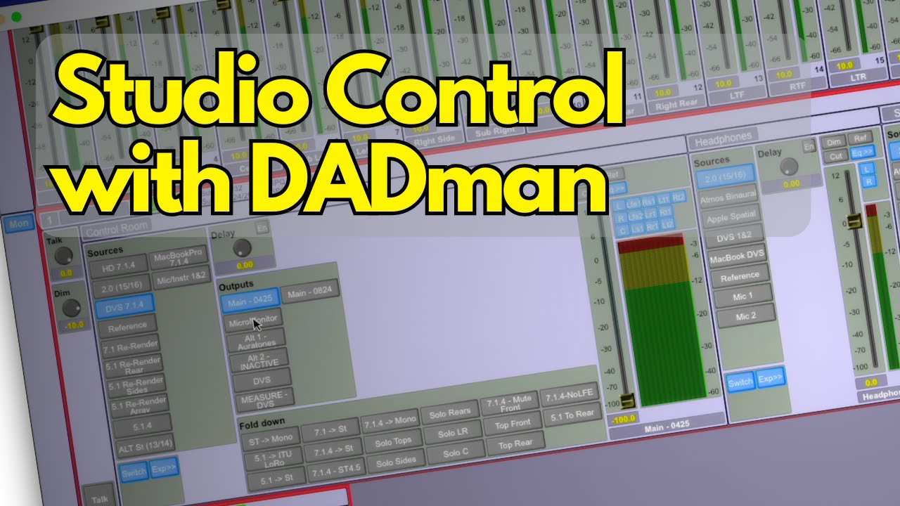 Controlling My Studio With DADman
