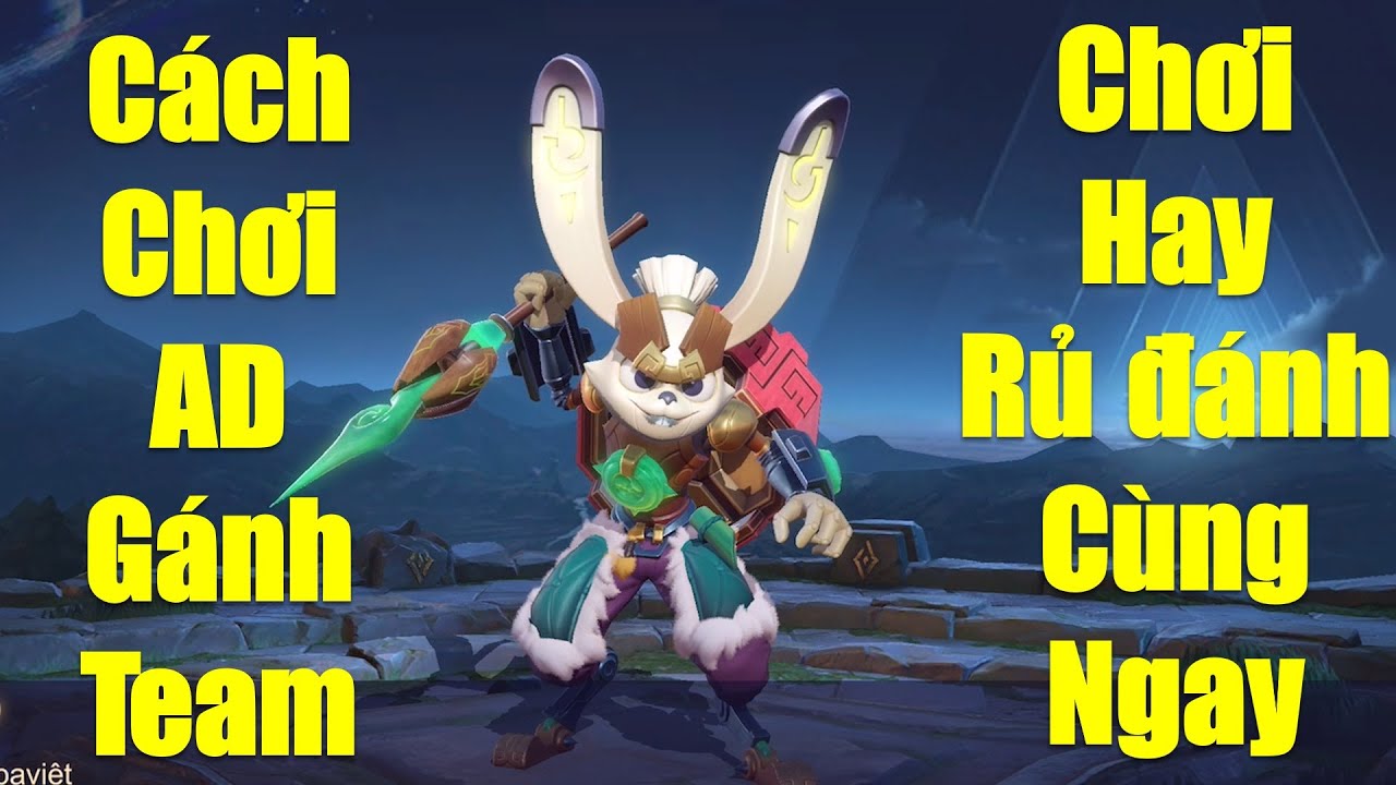 C&aacute;ch chơi thỏ Slimz g&aacute;nh team để chơi hay đồng đội rủ đ&aacute;nh c&ugrave;ng ngay