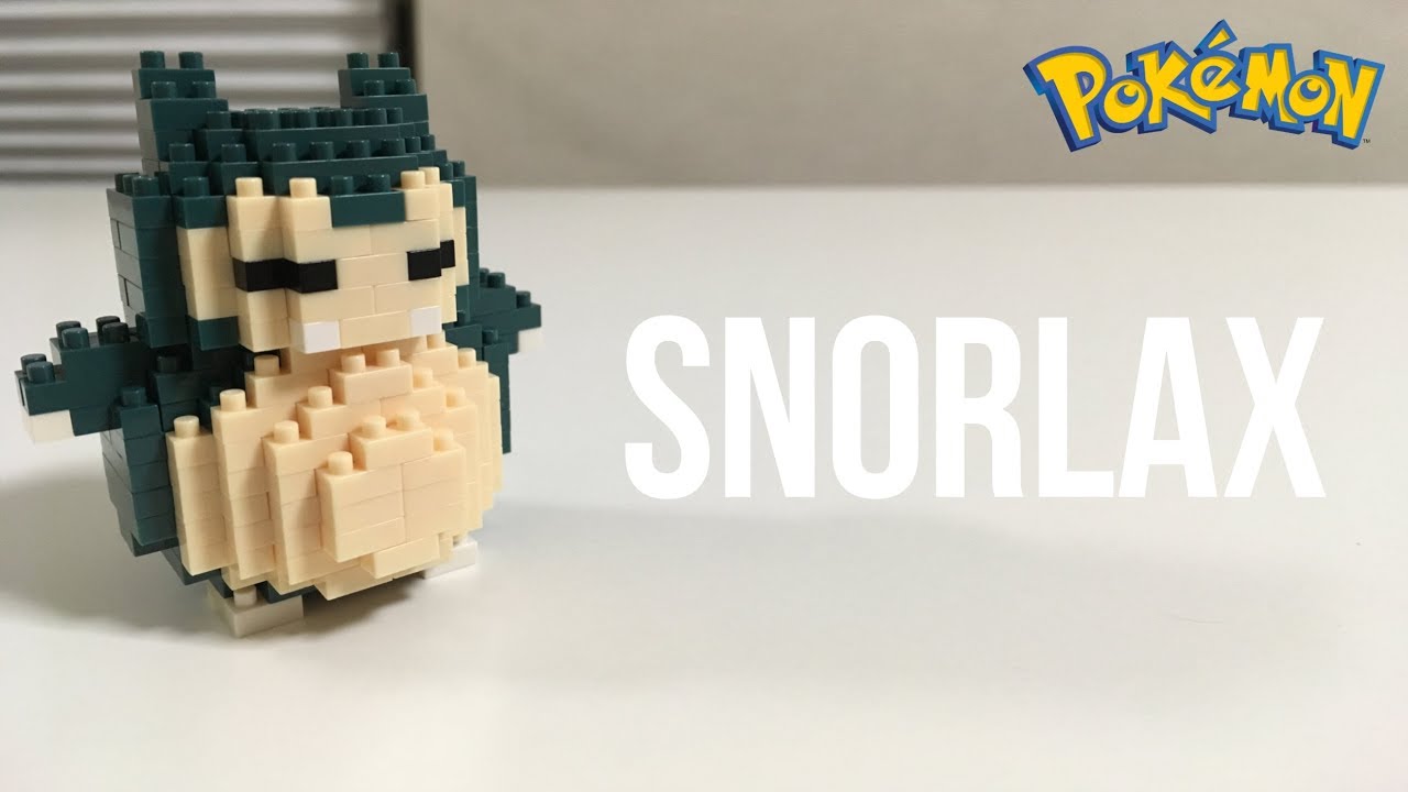 Pokemon Nanoblocks!! Building Snorlax