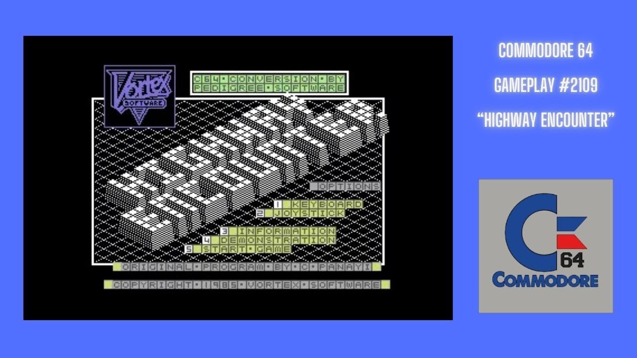 Highway Encounter (Commodore 64 / Gameplay 
