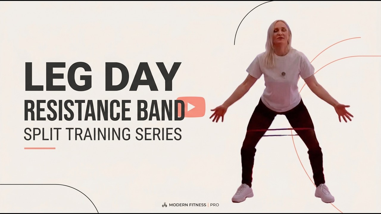 This Leg Workout Gets Harder with resistance band | home workout over 40