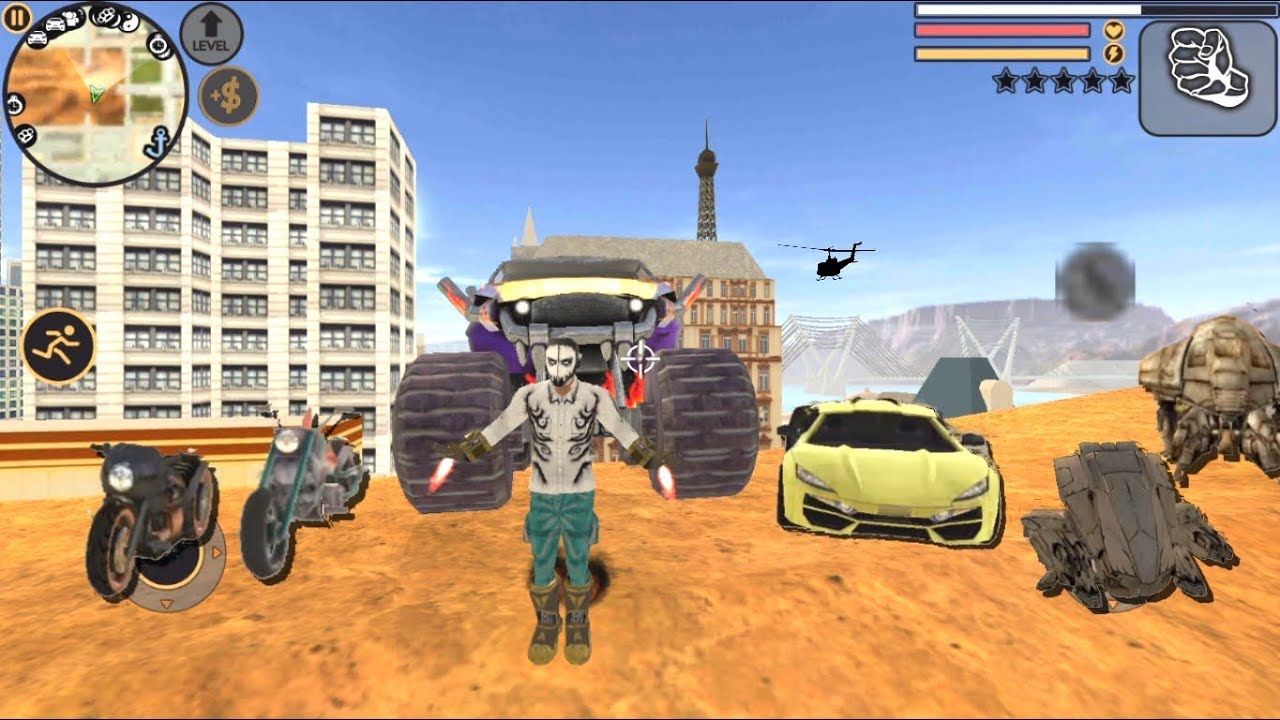 ► Vegas Crime Simulator #32 | Naxeex LLC |All car Unlocked  All Bike Car Stunts Play Superhero vegas