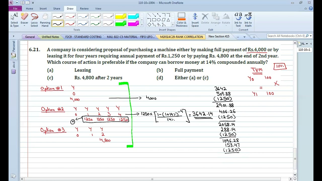 Financial mathematics part 23 24sep22 MCQ 6 21