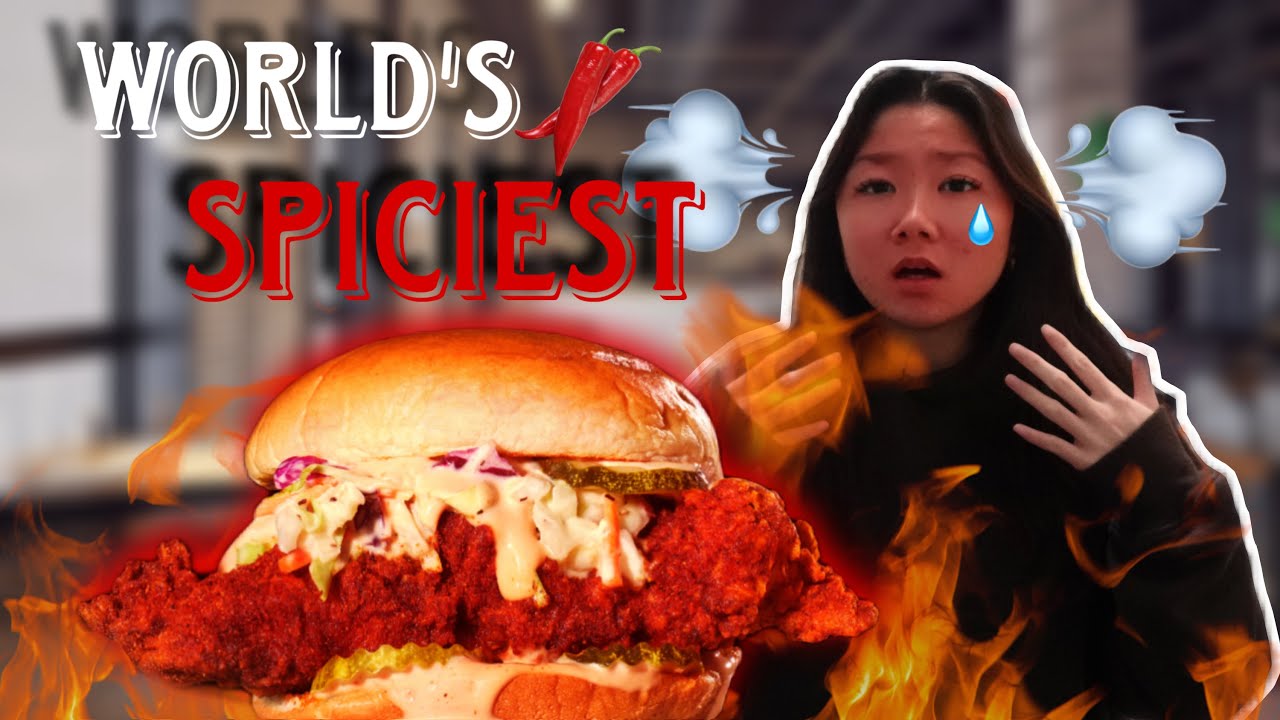 EATING THE WORLD'S SPICIEST CHICKEN SANDWICH // ANGRY CHICKZ