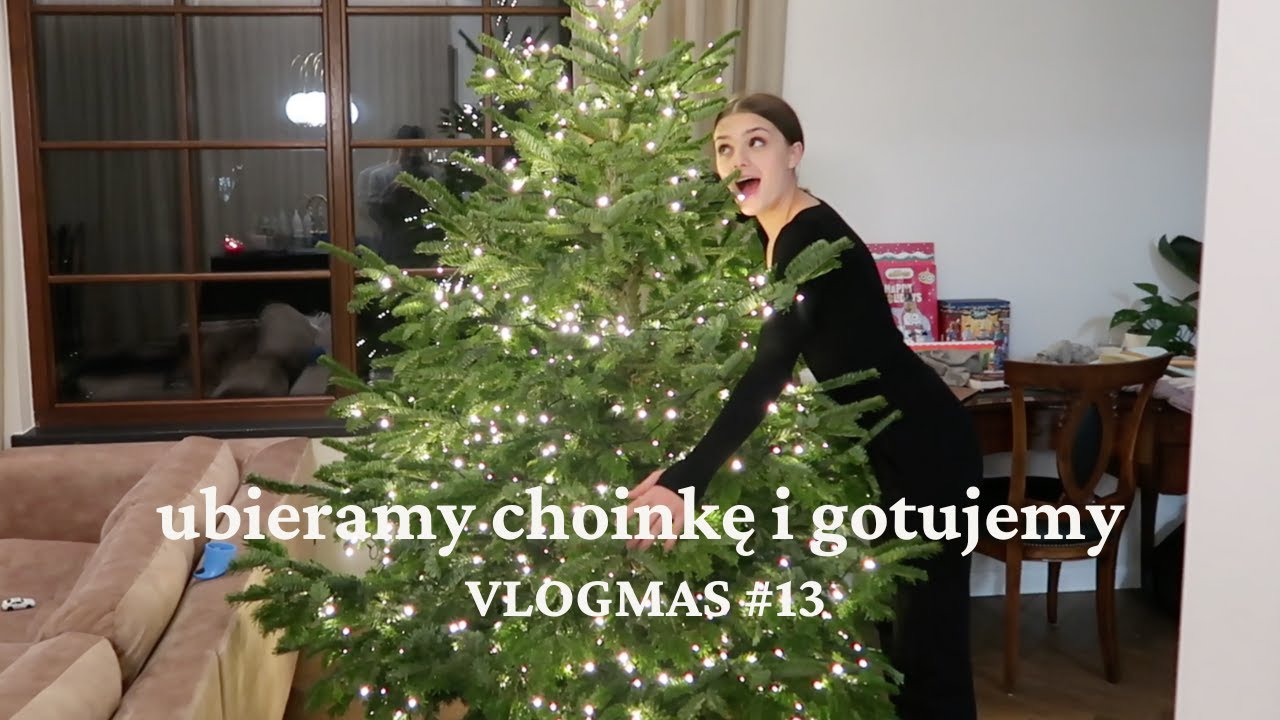 VLOGMAS #13 - ubieramy choinkę 🎄, robimy farsz na uszka i pierogi