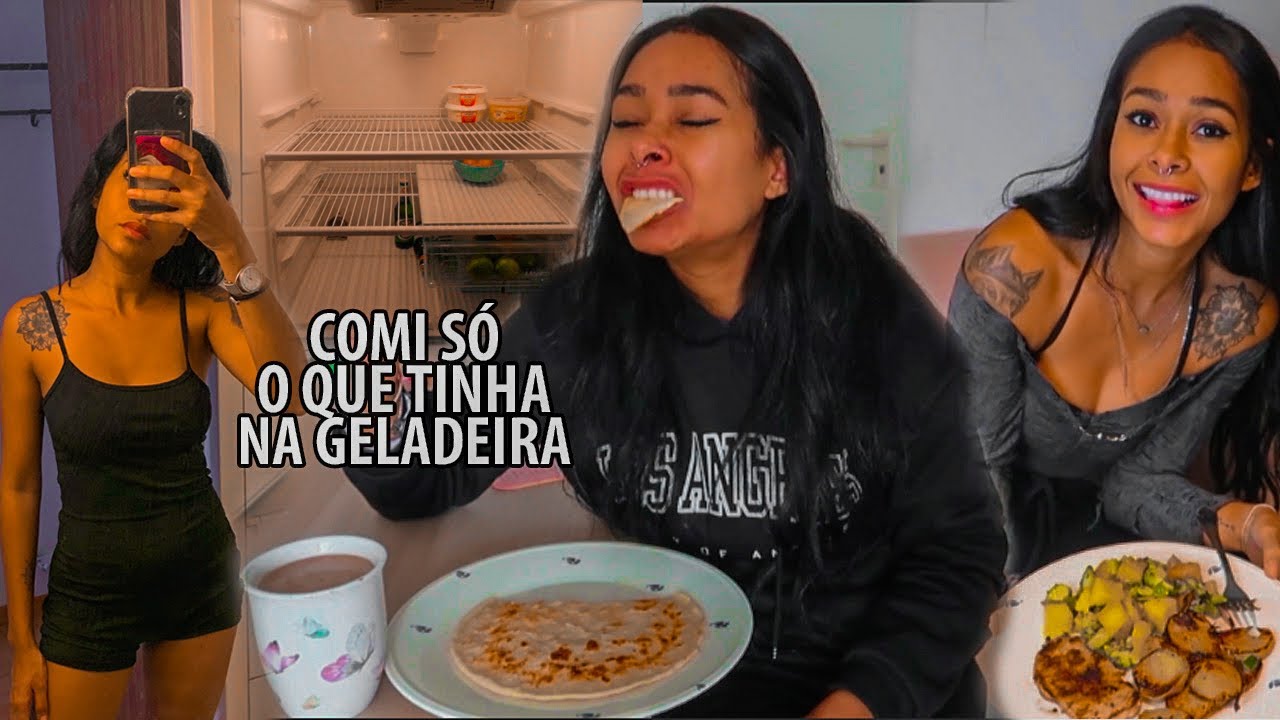 O QUE EU COMO EM 1 DIA NA ALEMANHA - GELADEIRA VAZIA DE FIM DE MÊS (what I eat in a day)