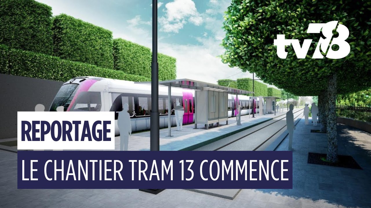 Tram 13 à Poissy : début des travaux, 3 arrêts prévus, mise en service en 2028