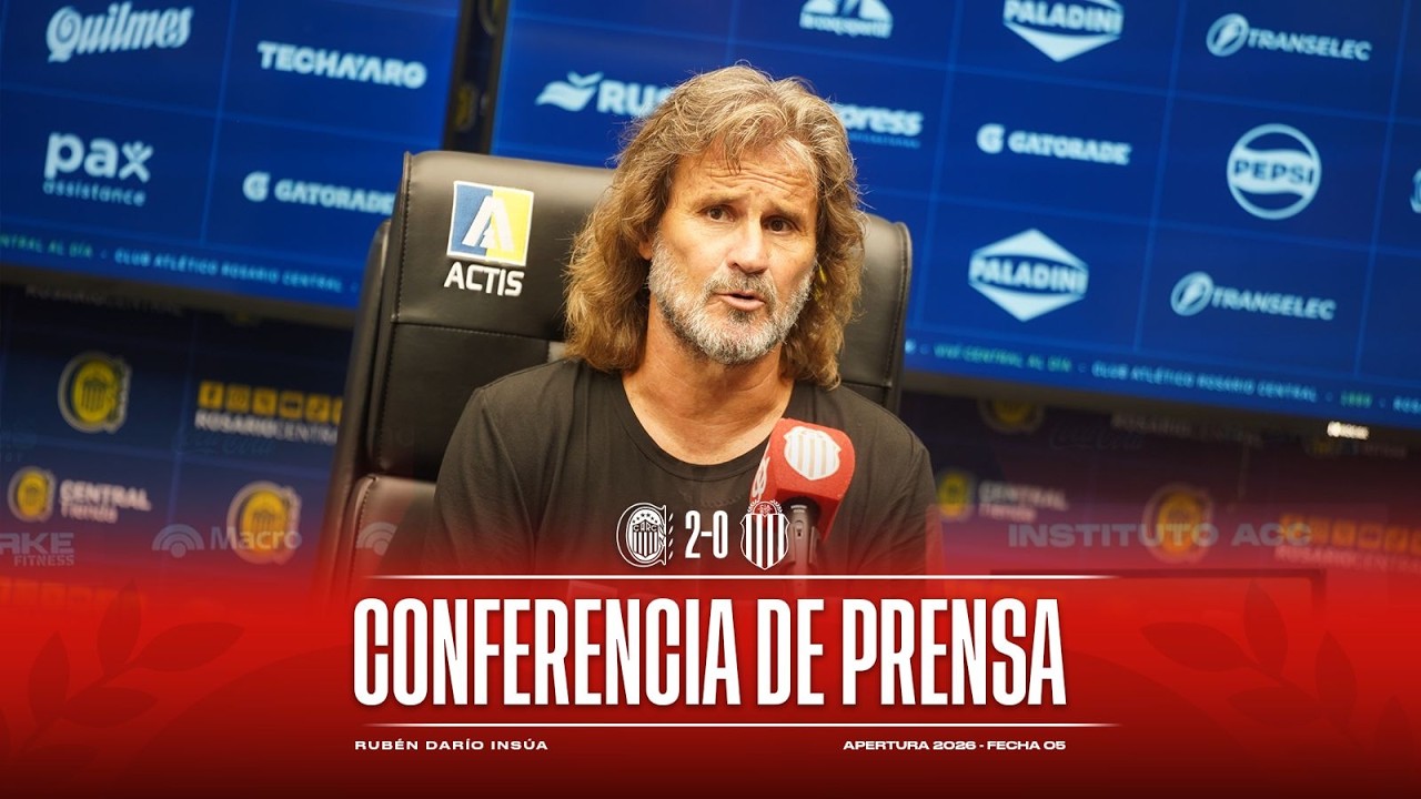 CONFERENCIA - La palabra de Rubén Darío Insúa luego de la derrota ante Rosario Central