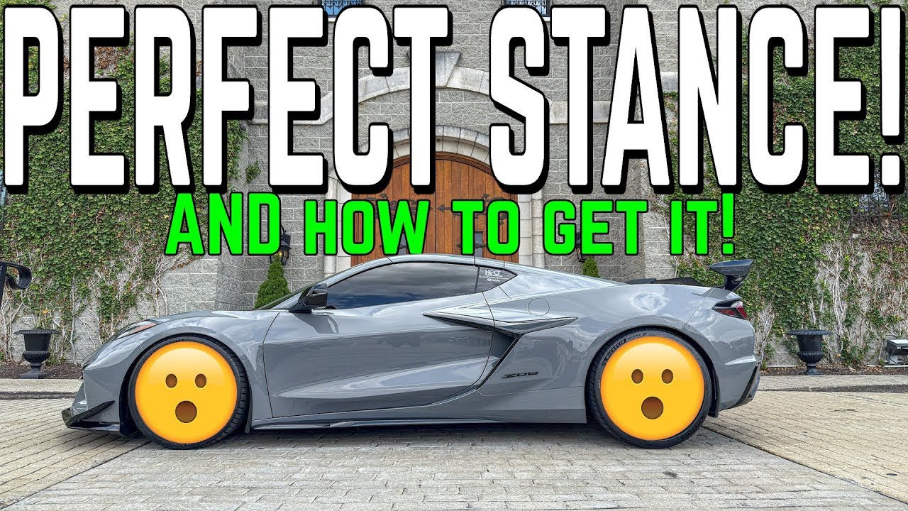 This is what the PERFECT C8 Corvette stance looks like!