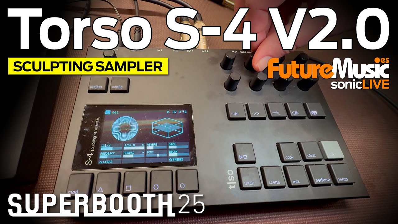 🎛️ Torso Electronics S-4 V2.0: Escultura sonora a tiempo real (sampling granular y más)