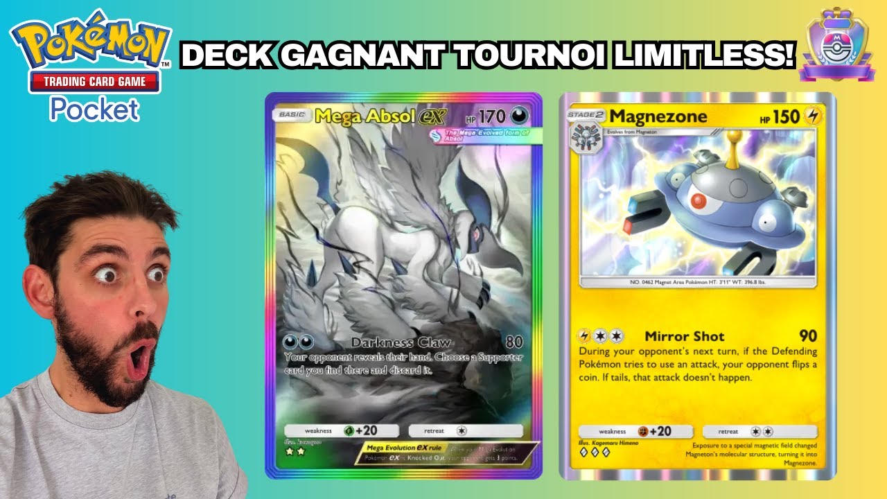 MEGA-ABSOL et MAGNEZONE ! Deck du TOP 1 MONDE ! GAGNANT TOURNOI LIMITLESS ! Pokémon TCG POCKET