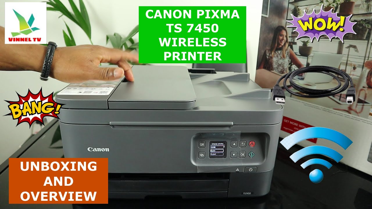 CANON PIXMA TS7450 WIRELESS PRINTER UNBOXING AND OVERVIEW OF THIS HIGH QUALITY PRINTING GEAR