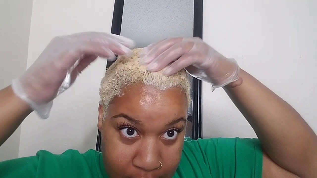 Bleaching and toning my TWA using wella toner T18