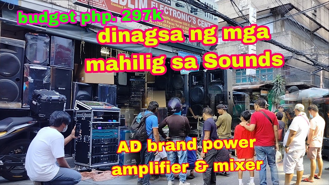 malupitan na set up Mini Sound || AD brand power amplifier & Mixer
