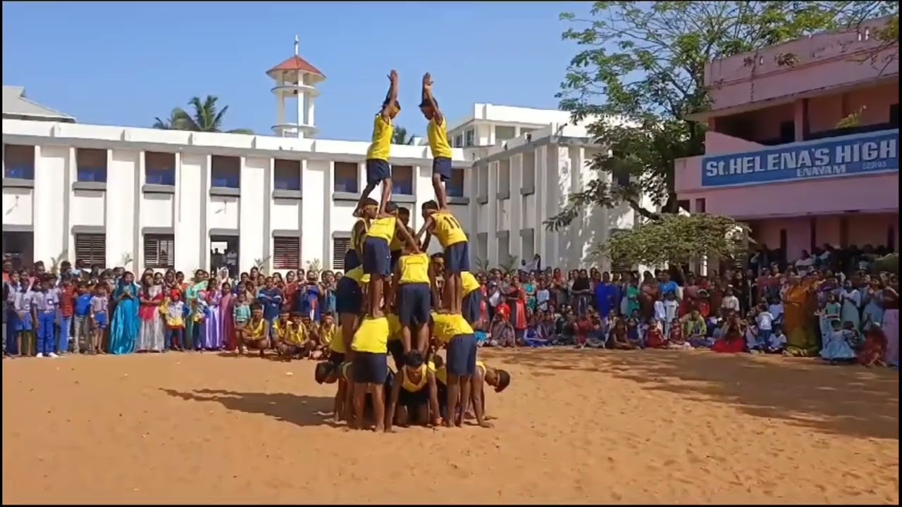 St.Helena's High School | Independence Days | Pyramid and  Yoga | Tamil Talent | Kanyakumari