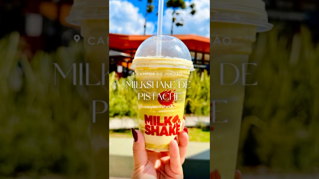 Milk shake de Pistache e doce europeu em Campos do Jordão - vale o hype?