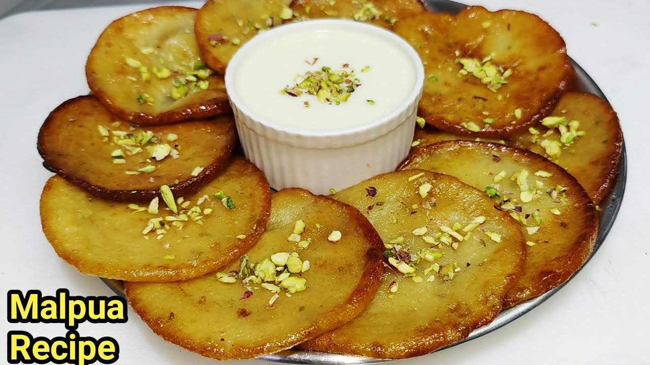 गेहूं के आटे से नरम मुलायम मालपुआ बनाने का सबसे आसन तरीका | Malpua Recipe | Rabri Malpua |Chef Ashok