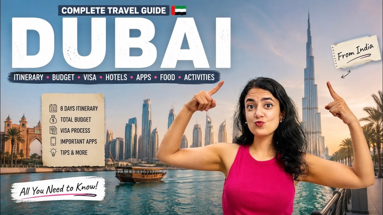 Dubai Ultimate Travel Guide 2026 🇦🇪 | 8 Days Itinerary, Budget, Visa, Abu Dhabi, Complete Guide..